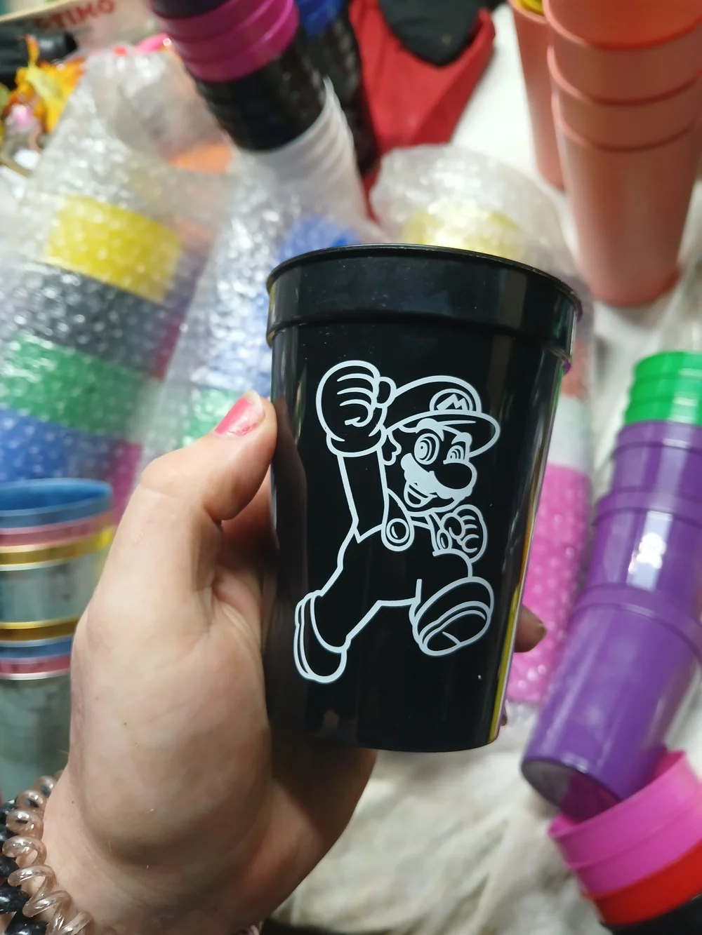 Super Mario Brothers Party Cups X24 Pack 8 Different Design's/colors